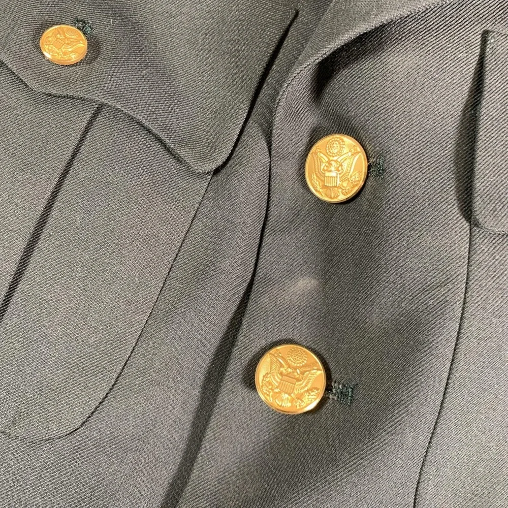 Vintage Maryland Clothing MFG Dress Jacket Mens 40 Regular Green US Army Class A
